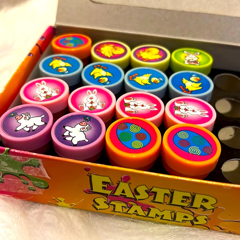 Set of 16 Easter spring stamps
